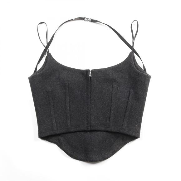 Gucci | Bags | Gucci Strappy Top Tops Batavia Black Wool Camisole